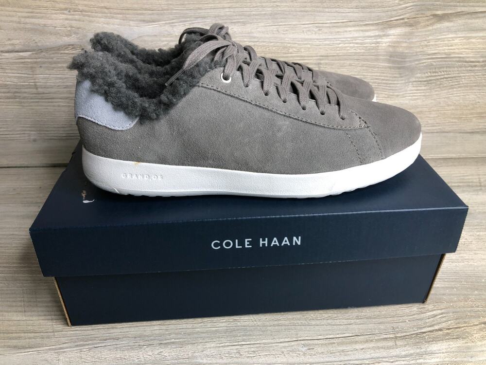 Cole Haan Women's Grand Crosscourt Sneaker Size 10 Gray Suede